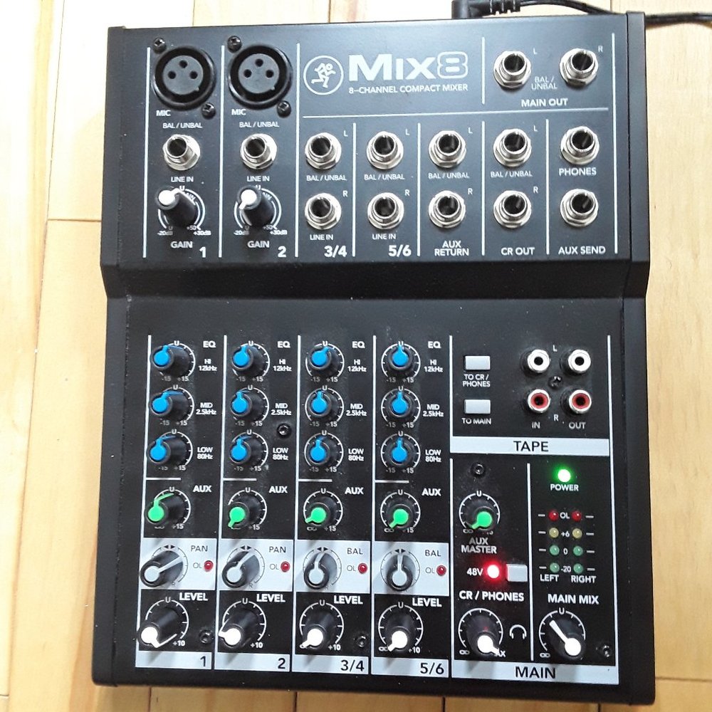 Mackie Mix Series Mix8 8-Channel Mixer